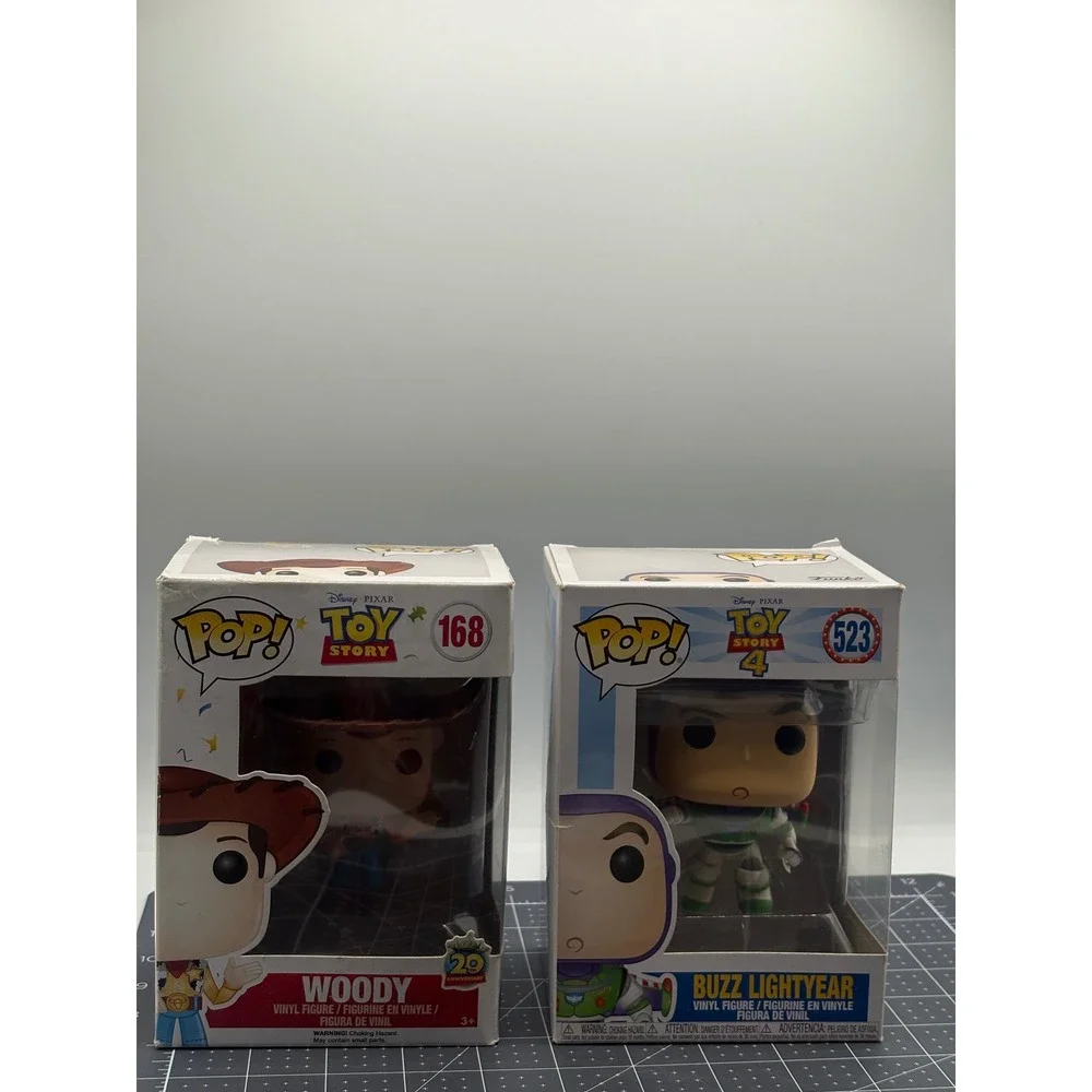 Funko Pop‎ Toy Story Woody 168 20th Anniversary & Buzz Lightyear 523 Toy Story 4